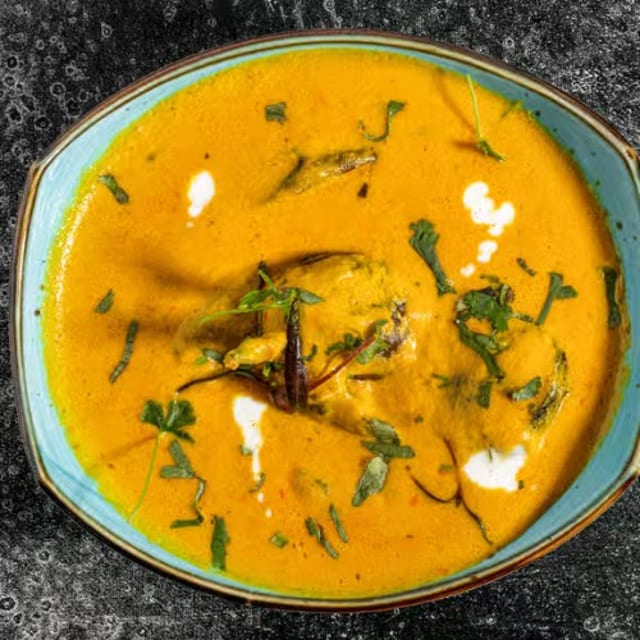 Eggplant Curry With Rice.
