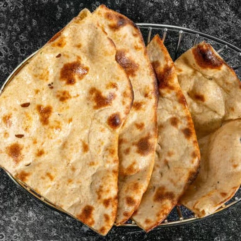 Delicious Butter Naan and Indian Cuisine