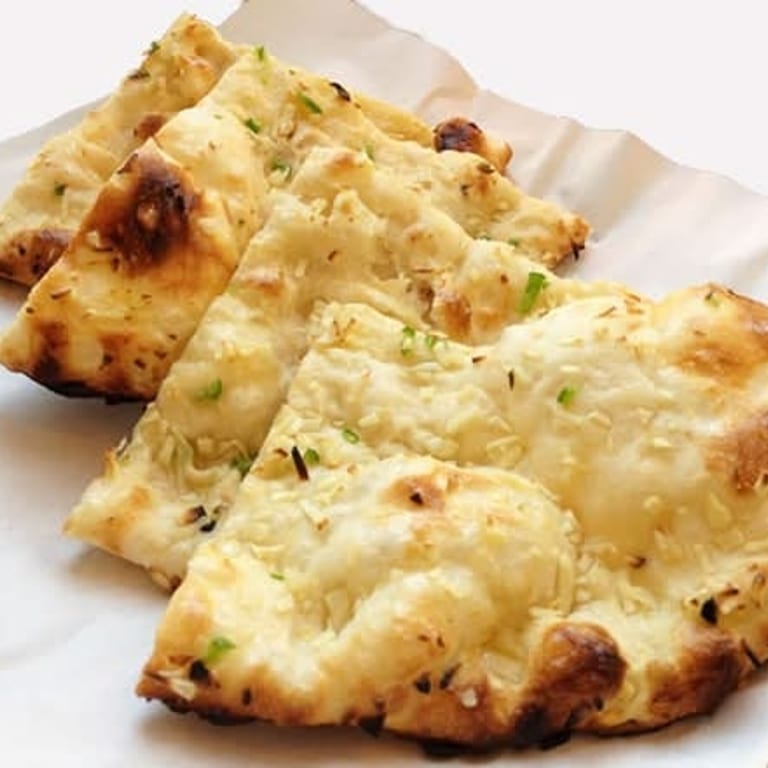 Delicious Garlic Naan Awaits